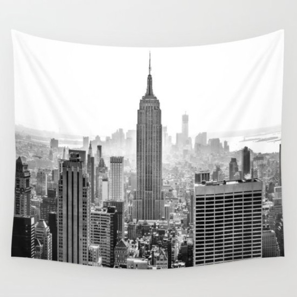 NYC skyline tapestry